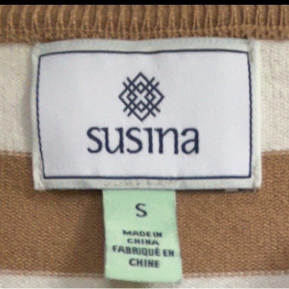 Susina Striped Cardigan Sweater Sz Small - Picture 3 of 7